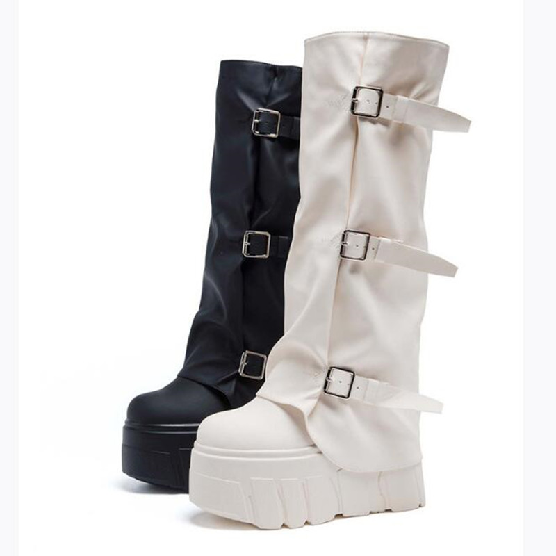 Women'S Fashion Knee High Boots - Новинка 2026, модная брендовая осенне-зимняя женская