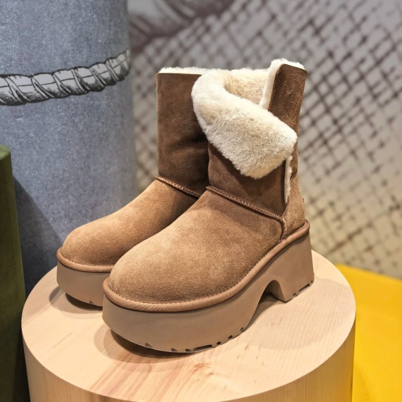 Women'S Fashion Korea - Женские зимние ботинки из замши, модные