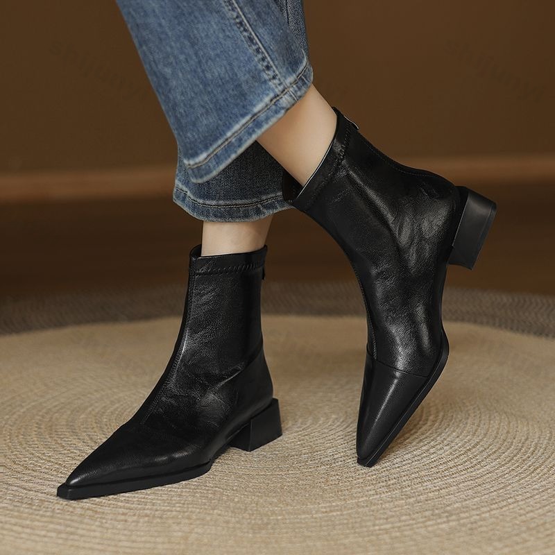 Women Pointed Short Boots 2025 – обзор и цена Women'S Fashion Korea