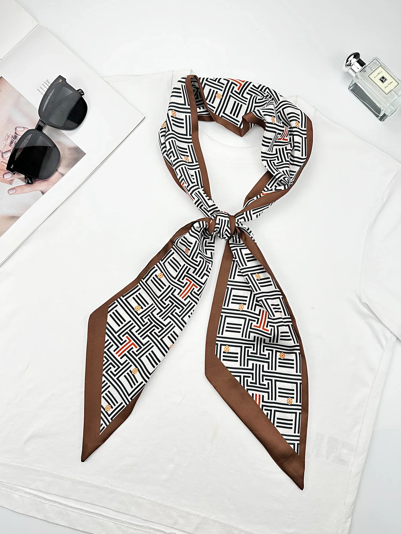 Роскошные узкие шелковые шарфы – обзор и цена Women Fashion Necktie