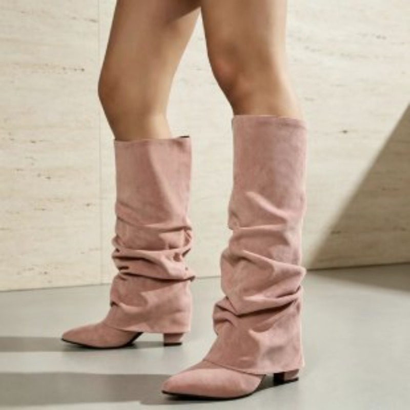 Модные ретро-ботильоны с заост – обзор и цена Women'S Fashion Knee High Boots