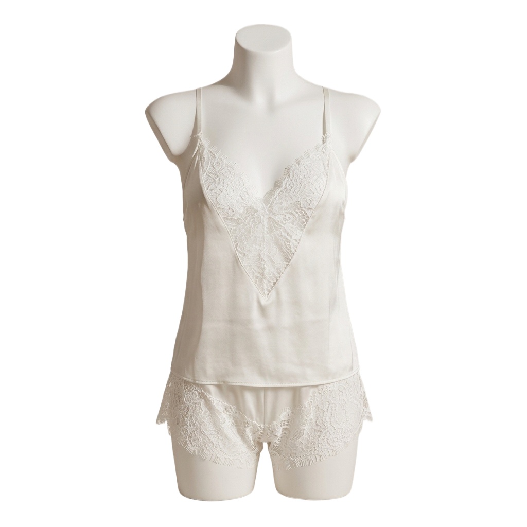 Женский пижамный комплект, шел – обзор и цена Lace Trim Cami